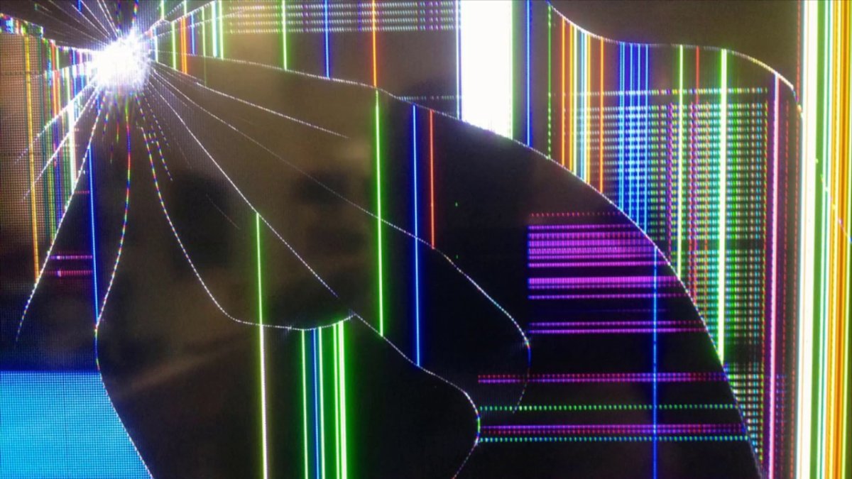 Разбитый экран обои