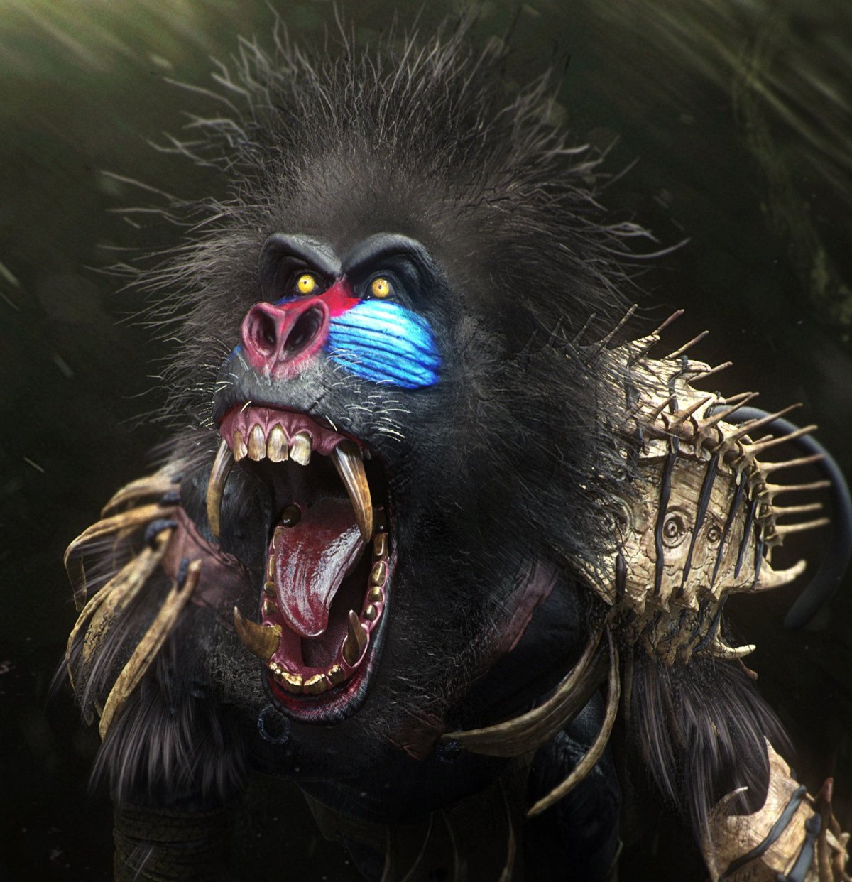 Обезьяна арт