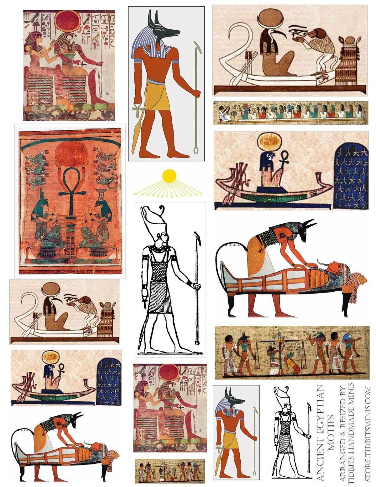 Антропоморфный орнамент древнего Египта