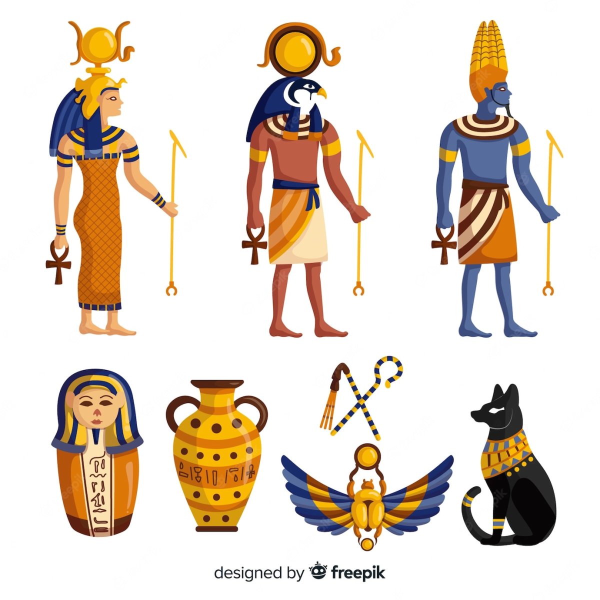 Боги древнего Египта ра Анубис