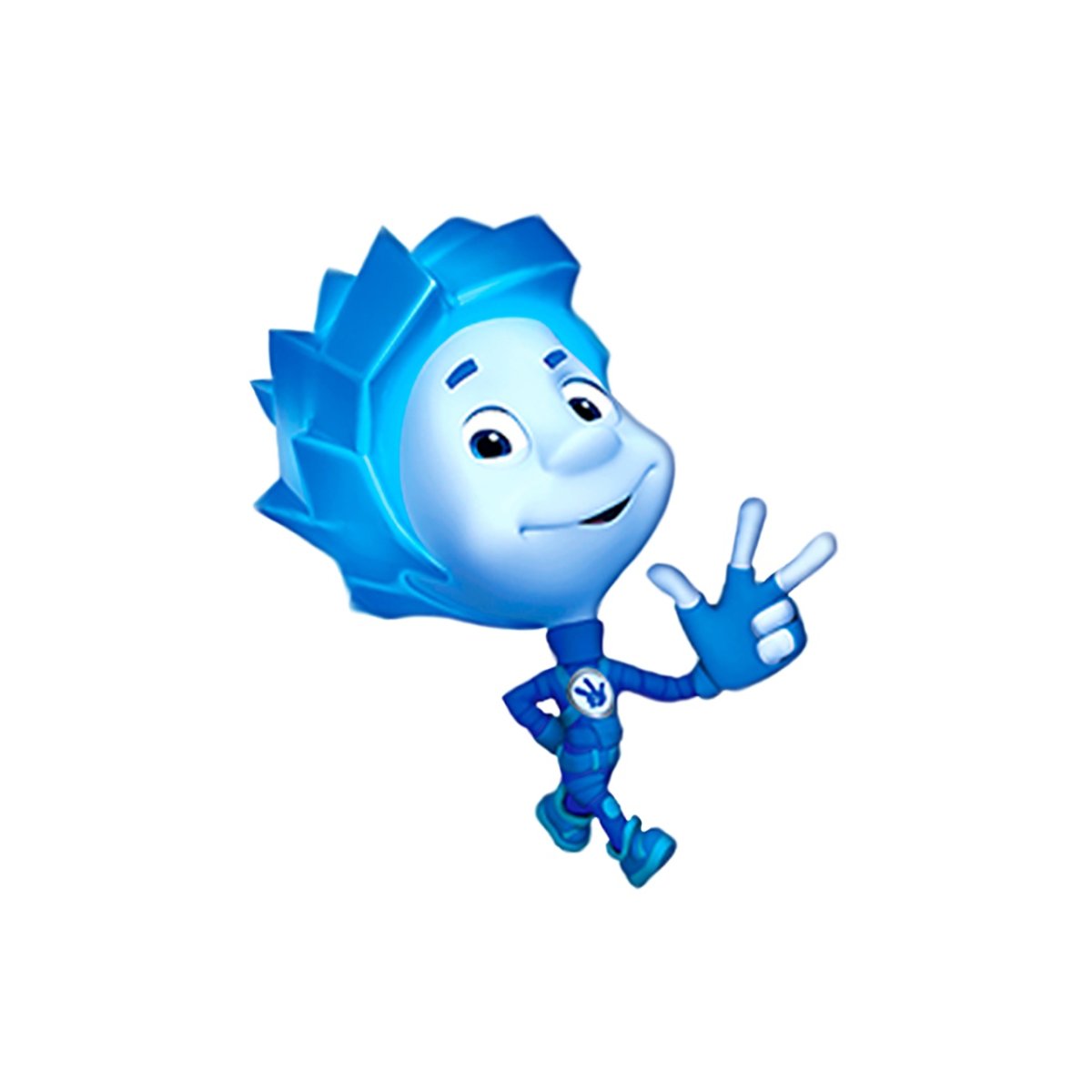 Фиксики Нолик на белом фоне