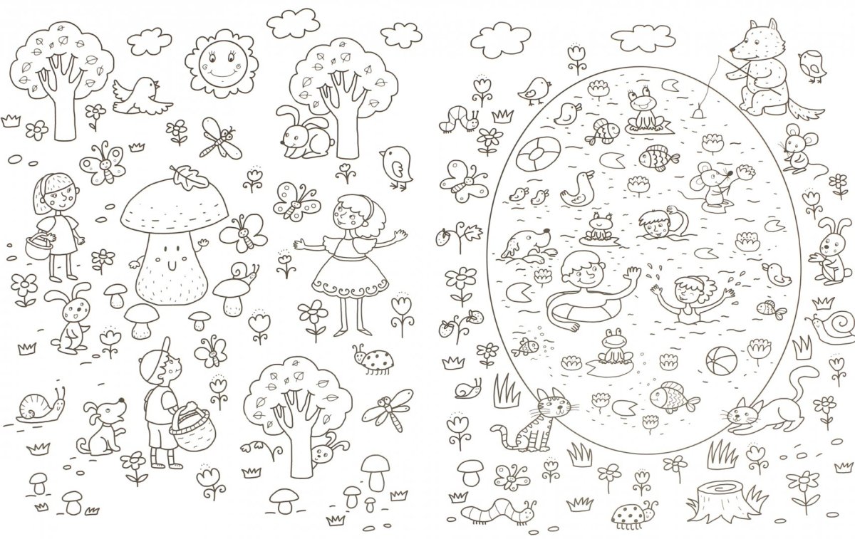 Новогодние находилки для дошкольников