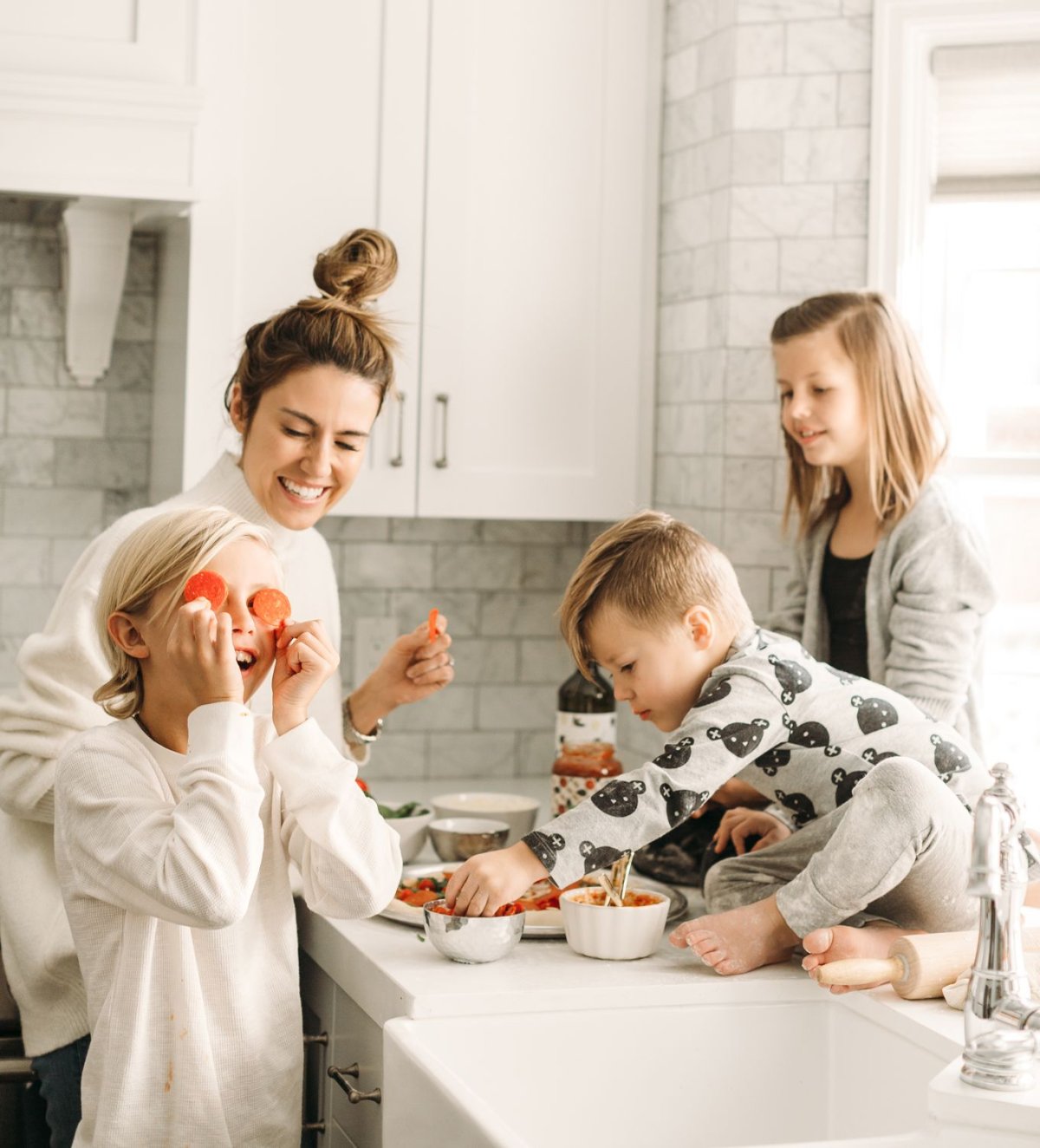 Фотосъемка на кухне с детьми