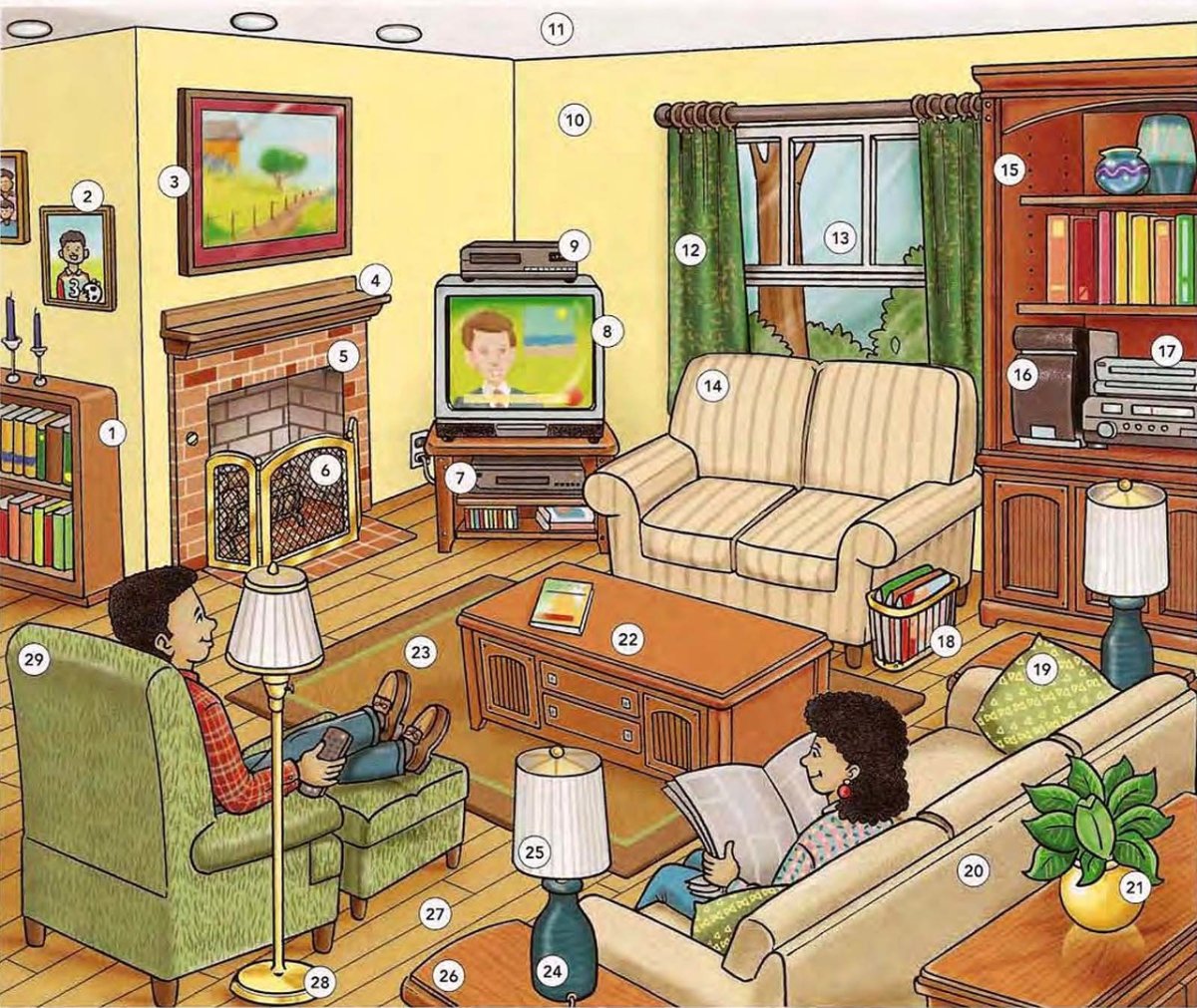 Комнаты на английском