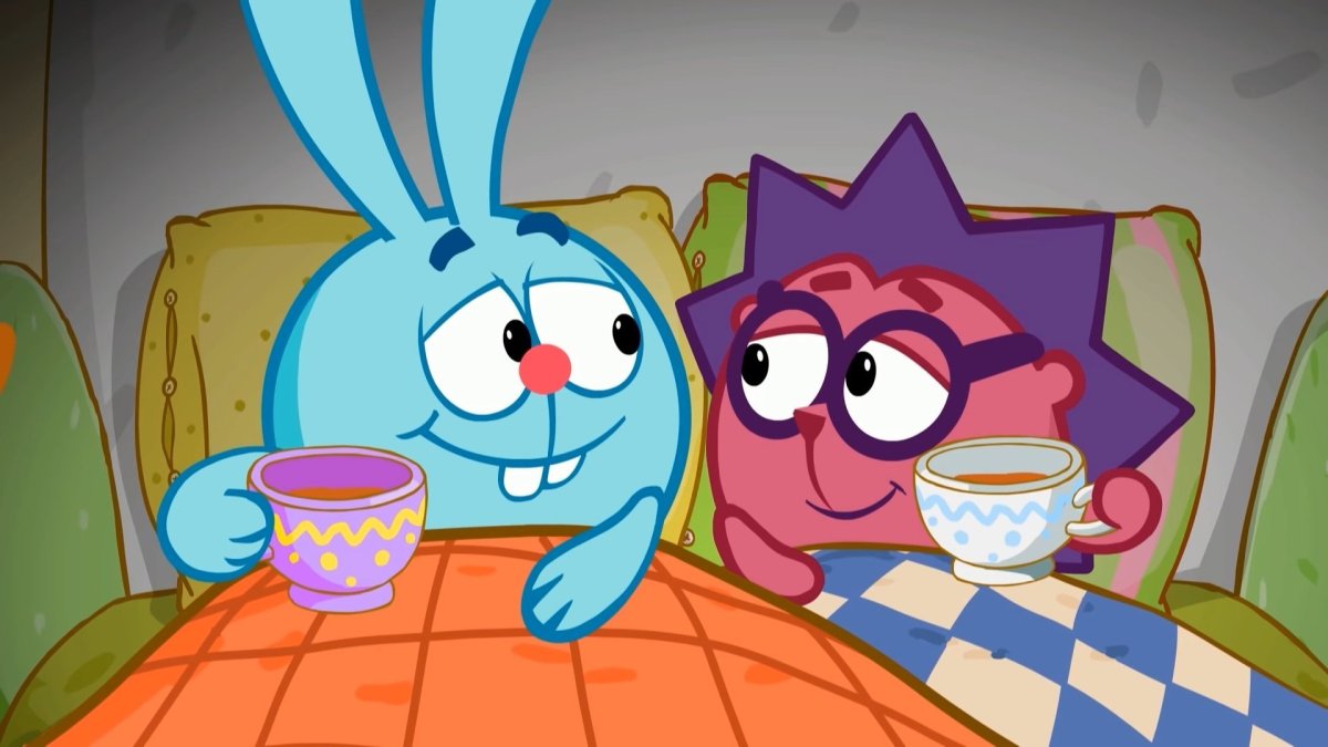 Смешарики Крош и Ежик