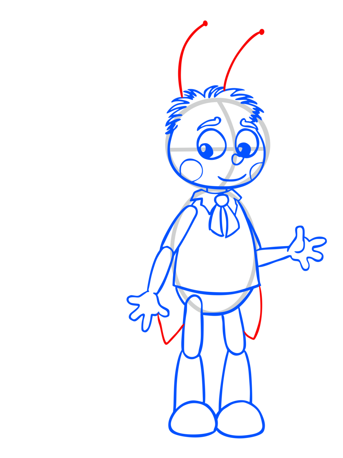 Рисунок Милы из Лунтика