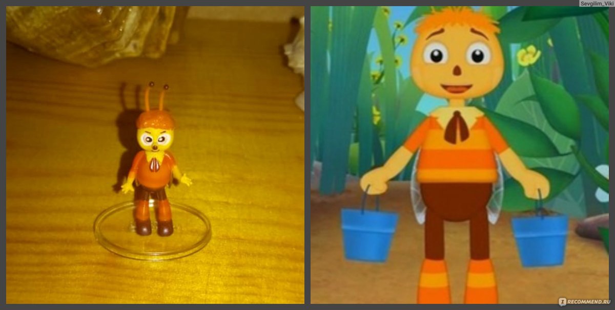 Пчеленок с ведром из Лунтика