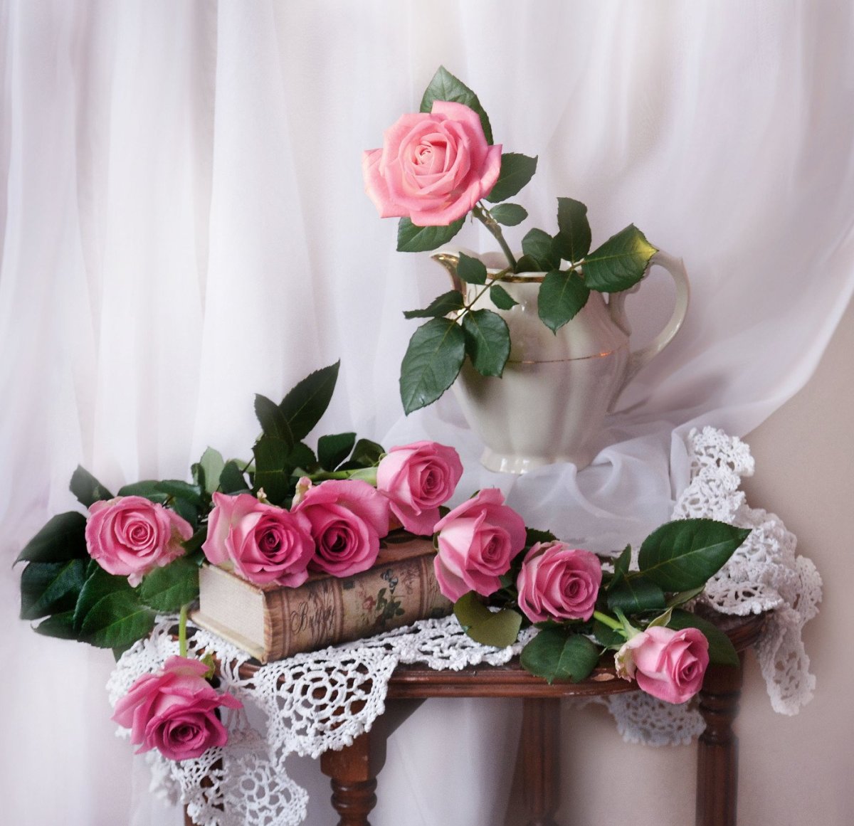 Доброе Воскресное утро с розами