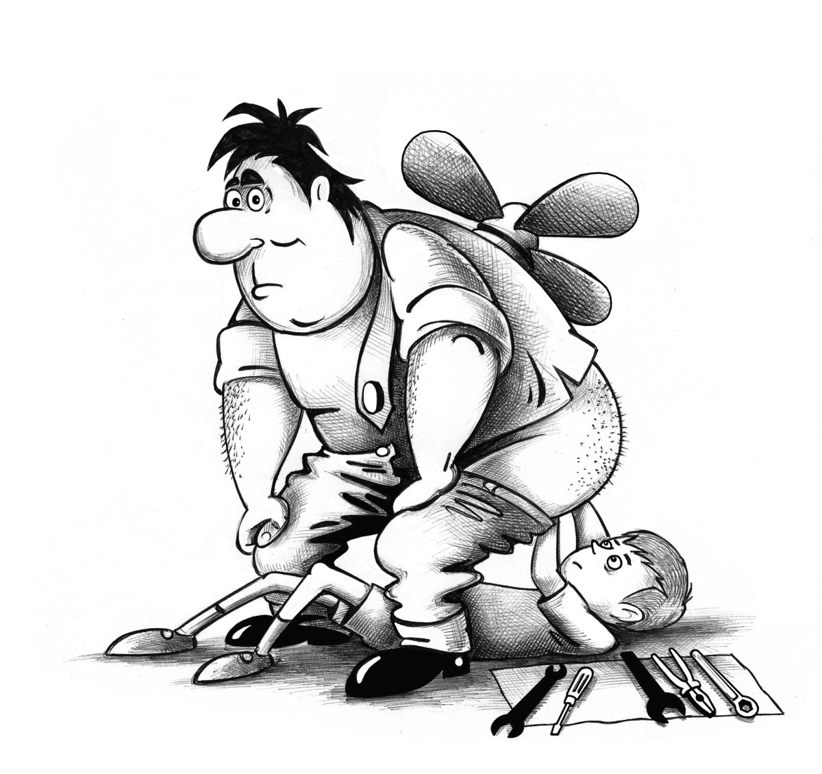 Шарж женщина