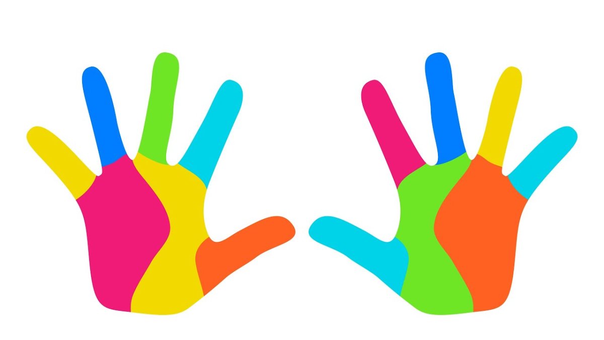 Цветные ладошки для вырезания