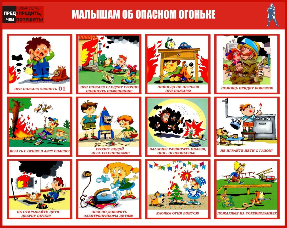 Правила поведения пожарной безопасности для детей