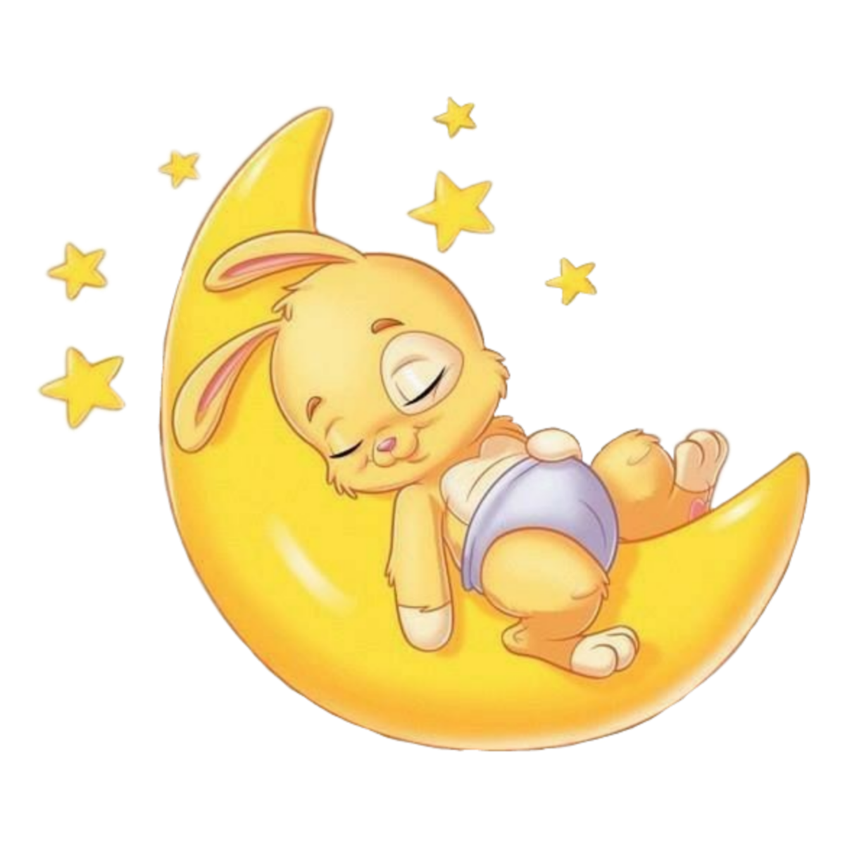 Зайка спит на Луне