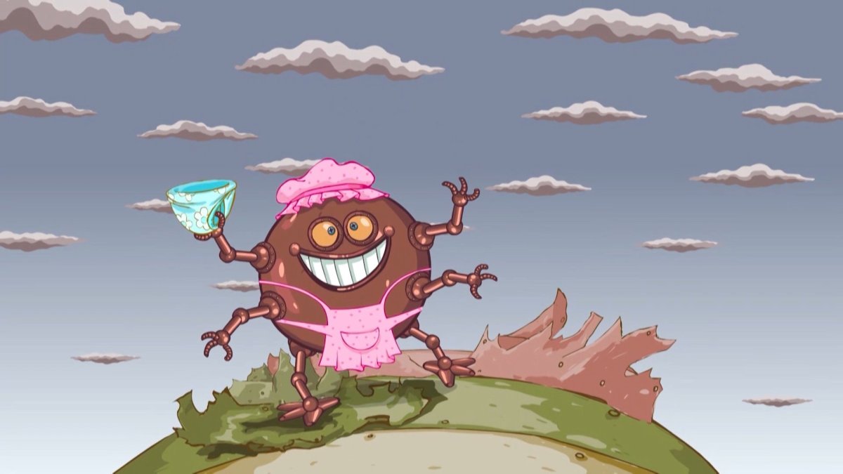 Смешарики робот няня