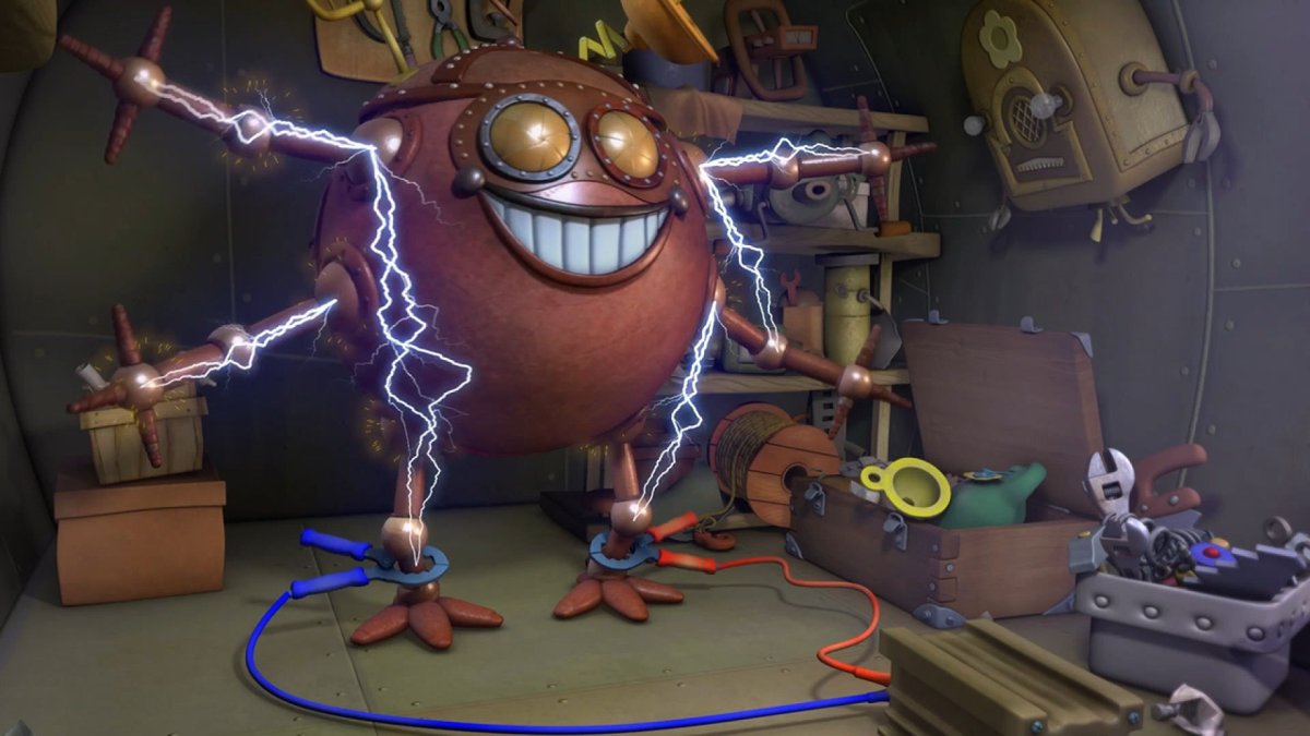 Раскраска Смешарики робот няня