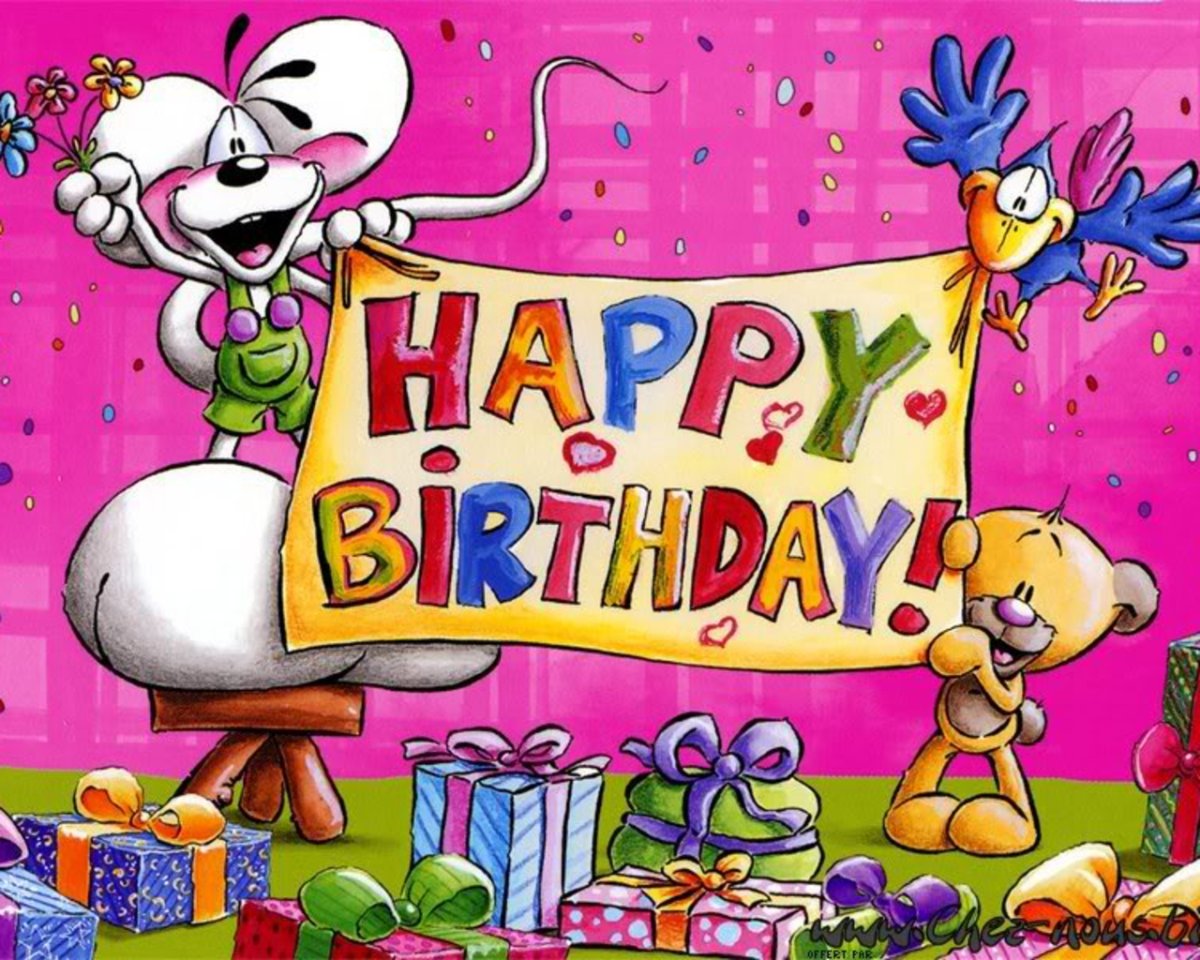 Открытка с днём рождения на английском