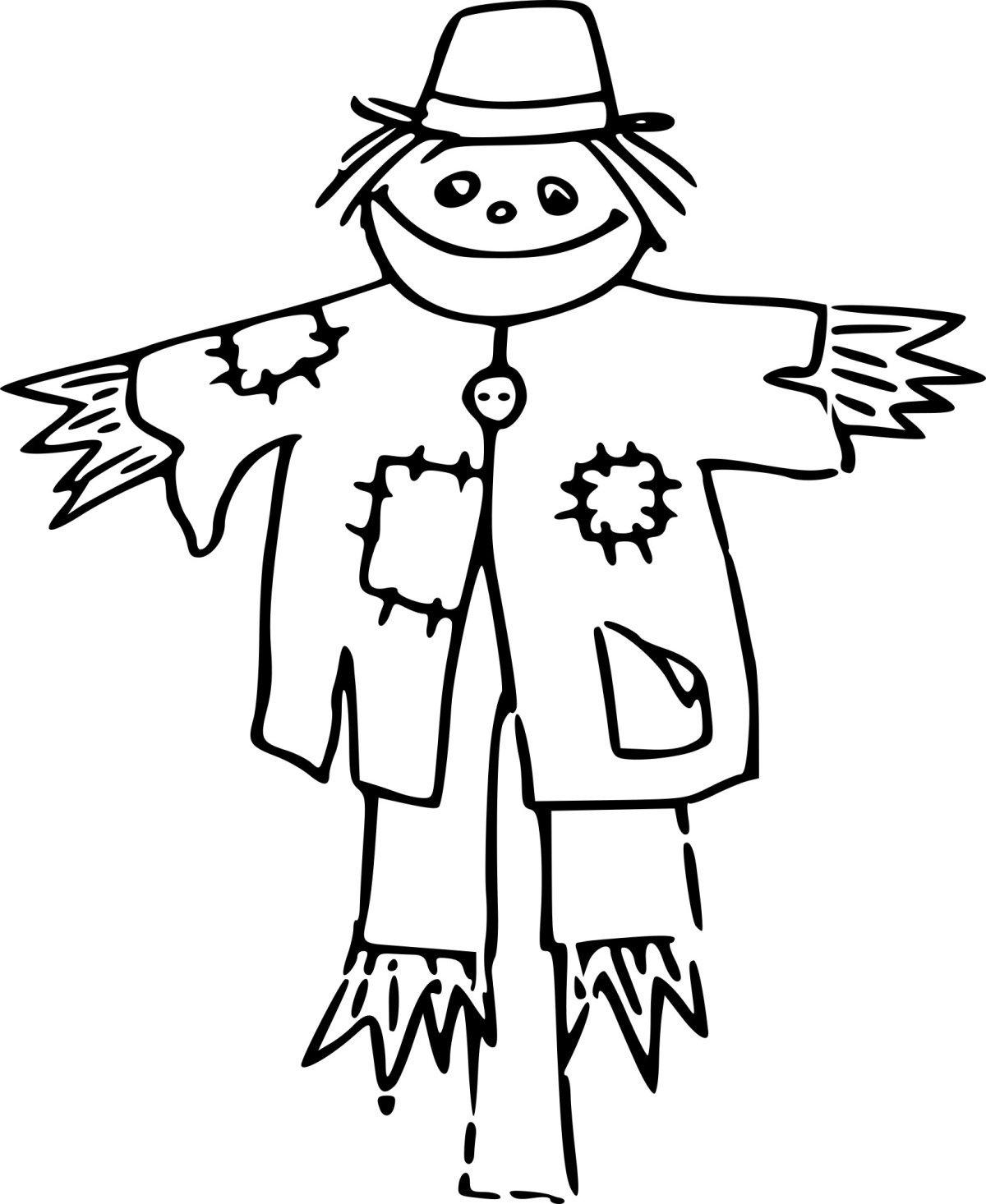 Пугало для огорода на окне