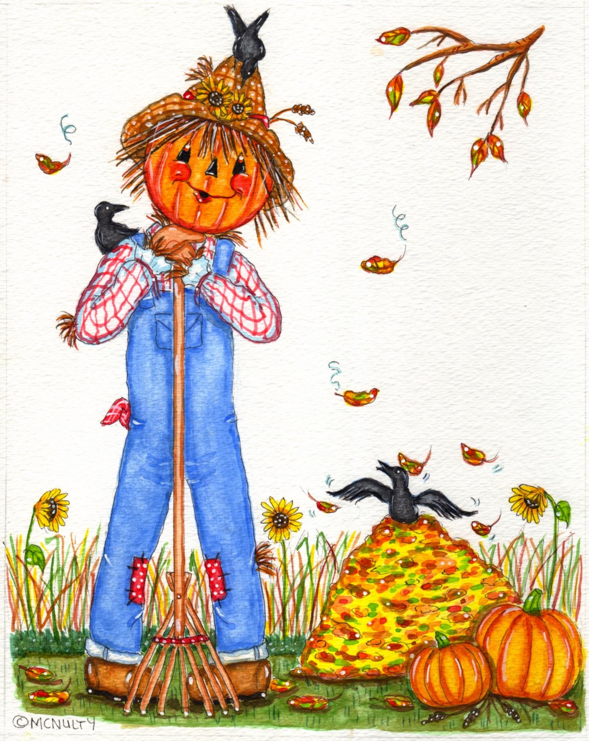 Детское огородное пугало