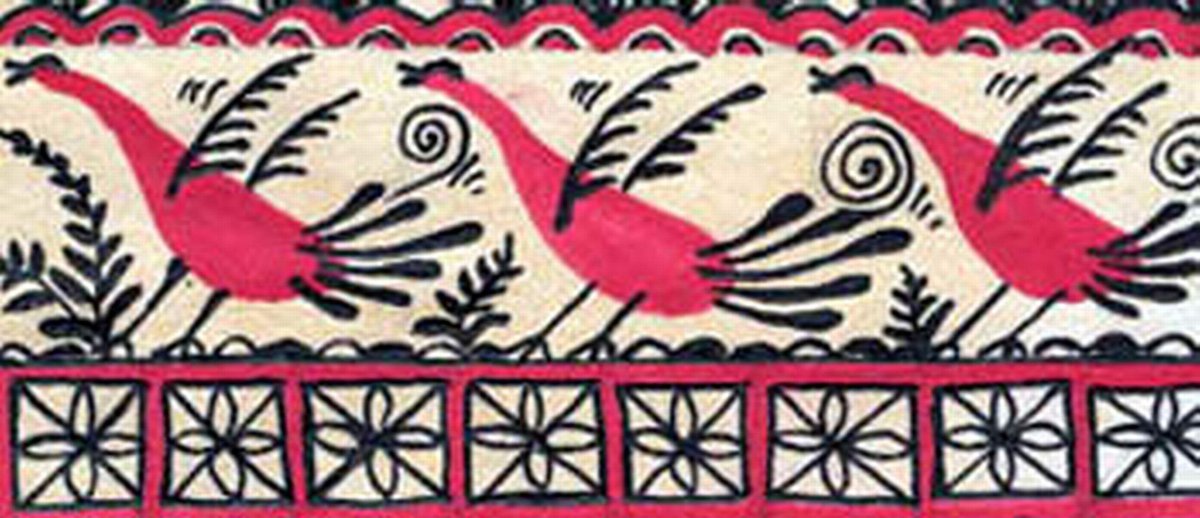 Элементы мезенской росписи для детей