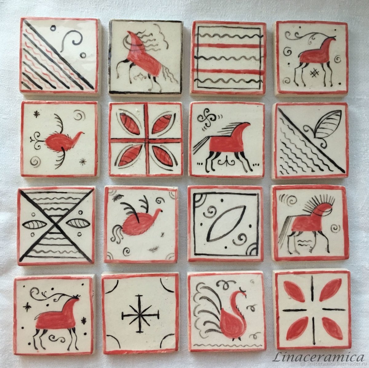 Мезенская лошадь вышивка крестом