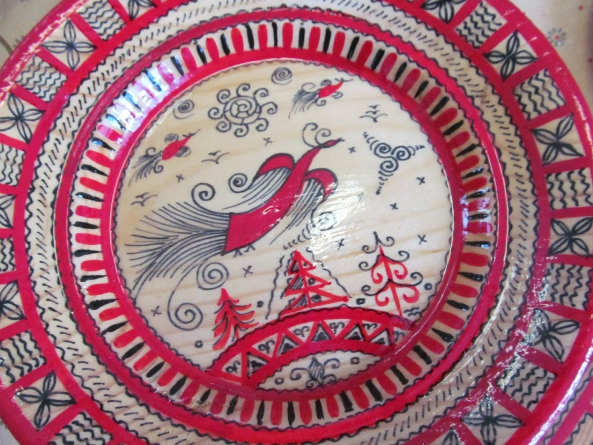 Мезенская роспись символика