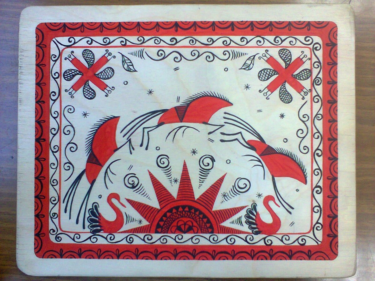 Мезенская роспись Беломорские узоры