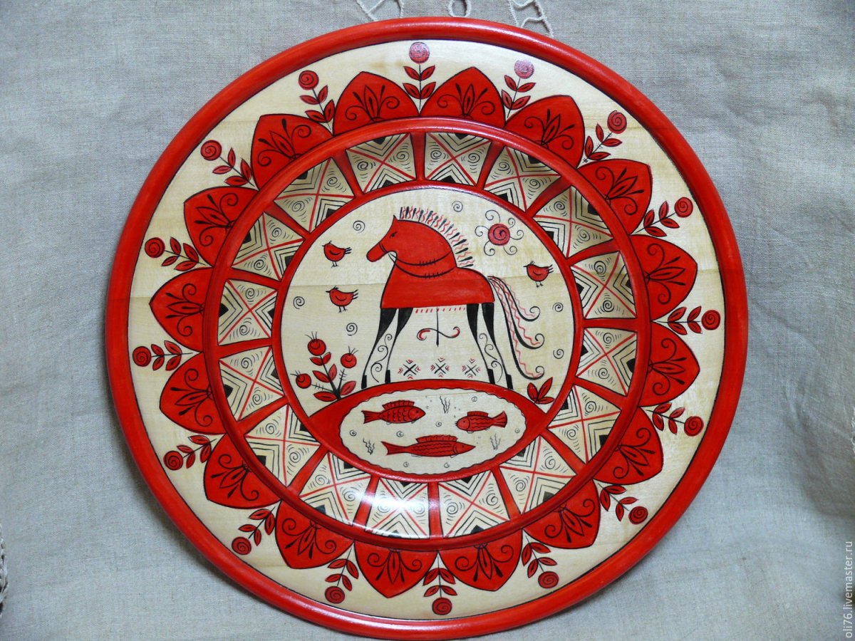 Мезенская роспись Веретенце