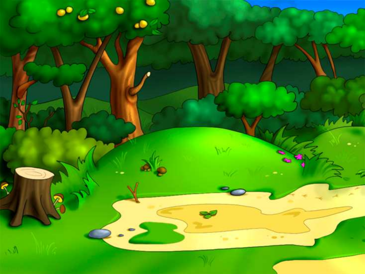 Лесная Полянка мультяшная