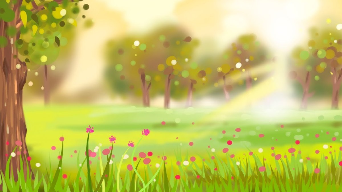 Лес мультяшный