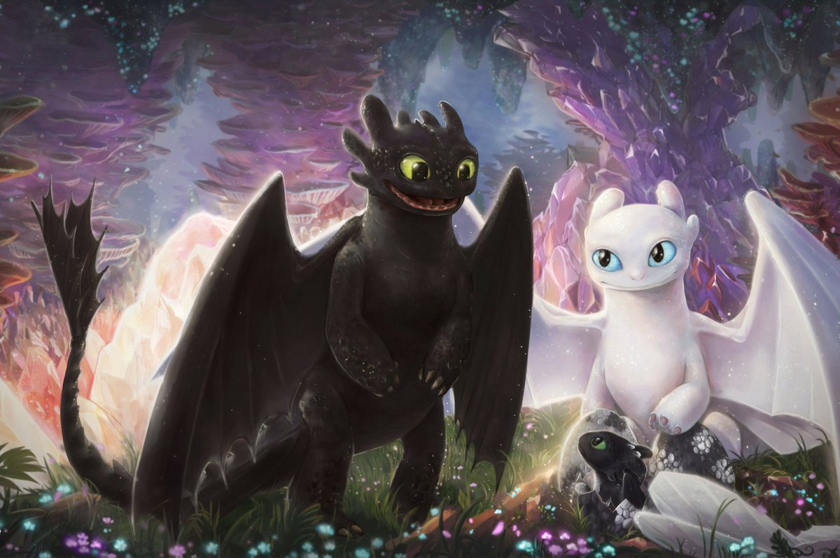 Драконы Беззубик и дневная фурия