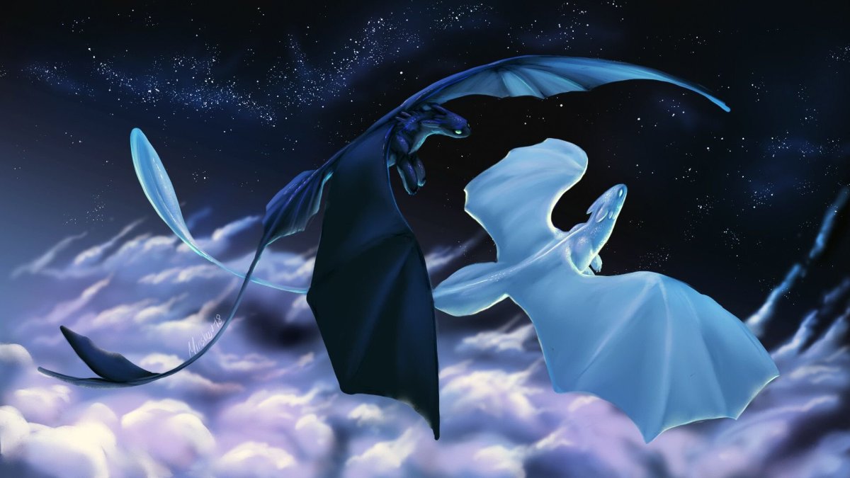 Беззубик дневная фурия и ночные сияние