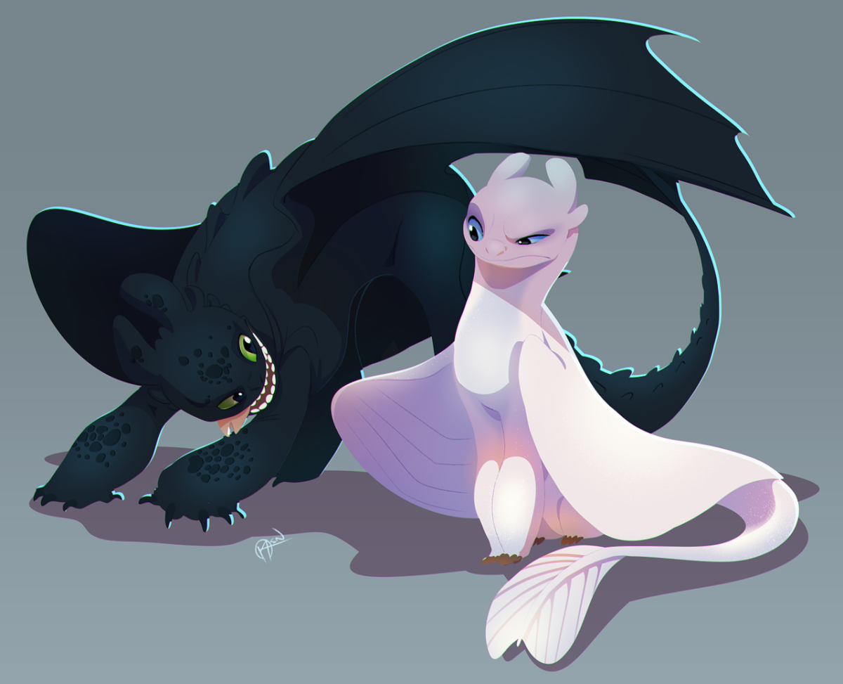 Драконы Беззубик и дневная фурия