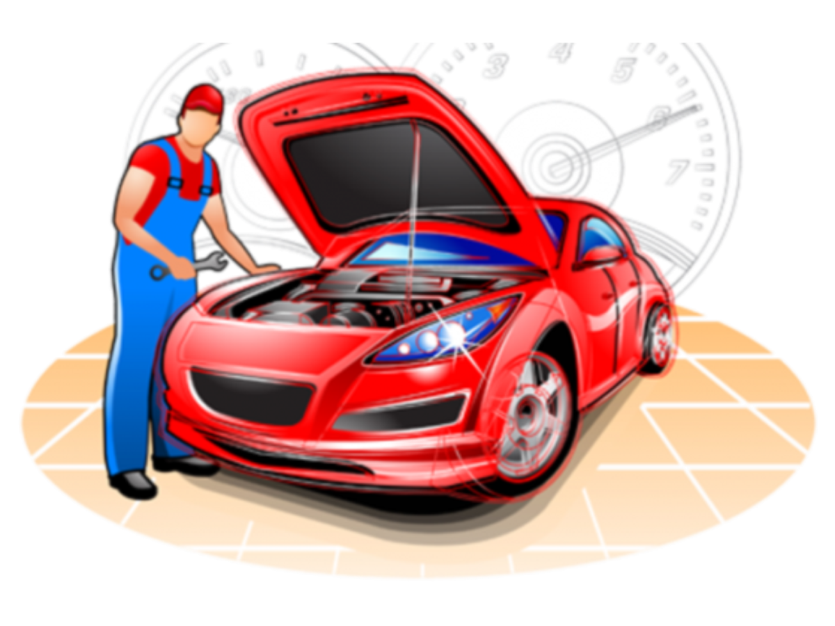 Автосервис на прозрачном фоне