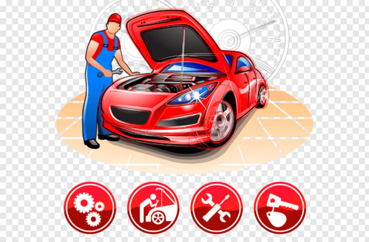 Техническое обслуживание автомобиля рисунок