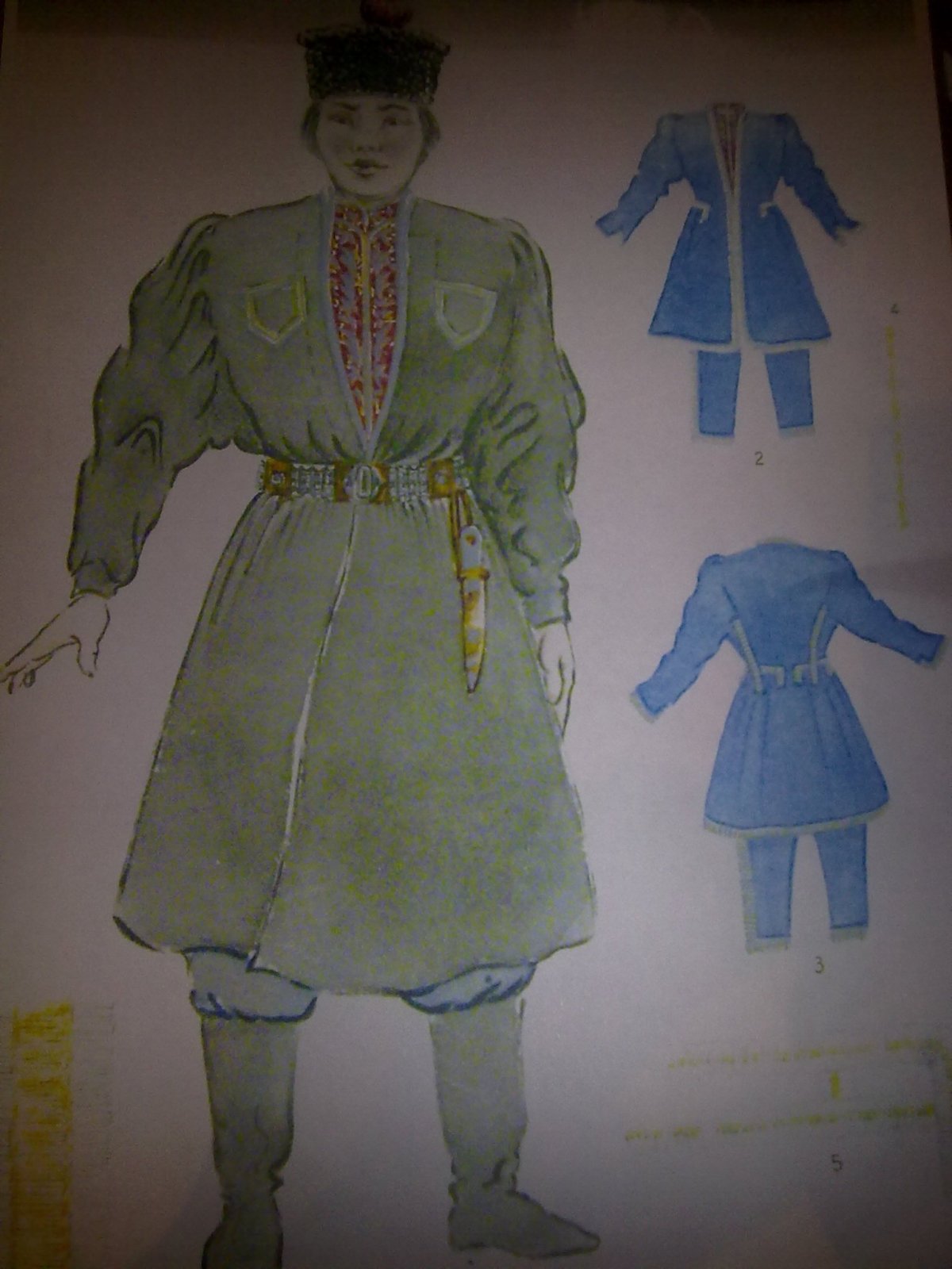 Национальная одежда Калмыкии и Бурятии