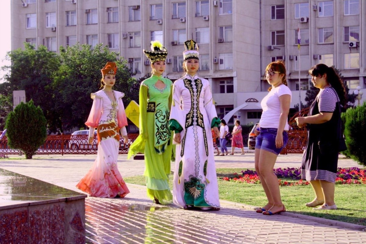 Платье в калмыцком стиле