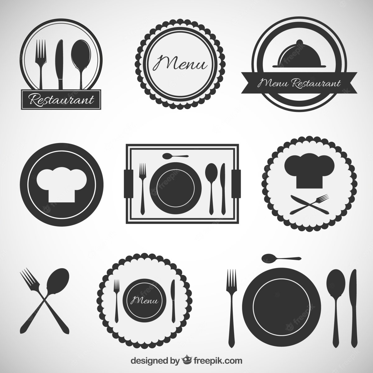 Иконки для меню ресторана