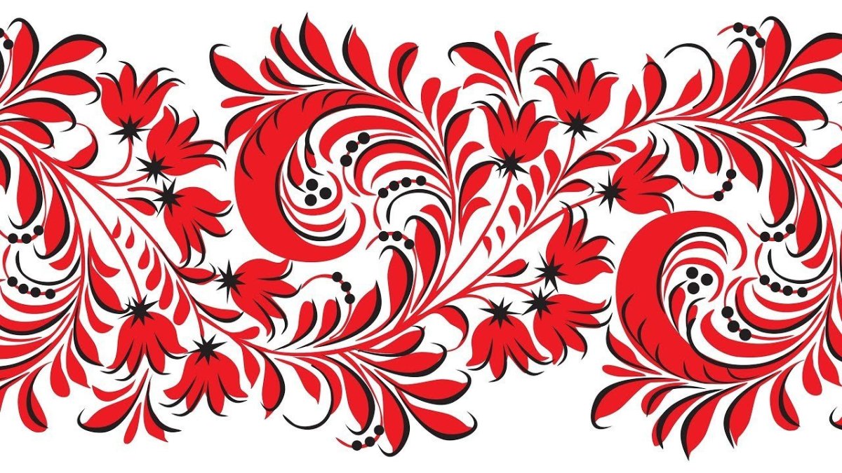 Русские народные росписи Хохломская