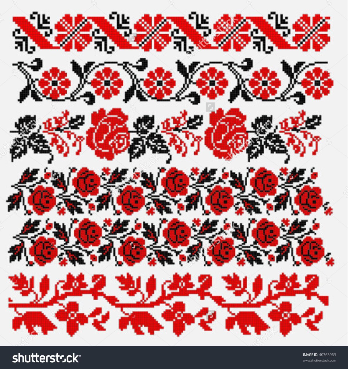 Паттерн русский стиль вектор