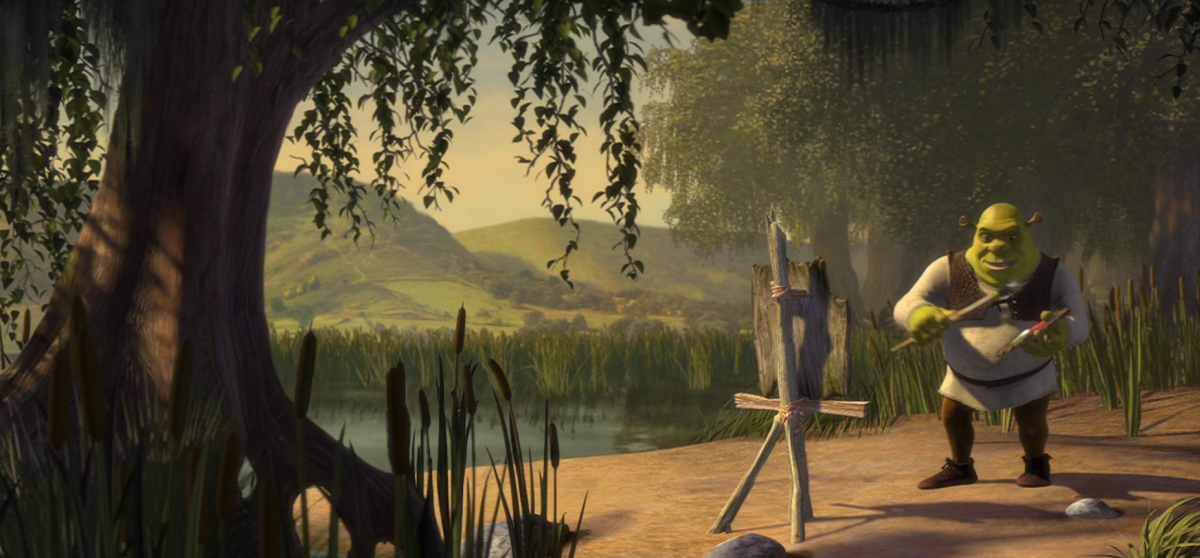 Шрек бегает