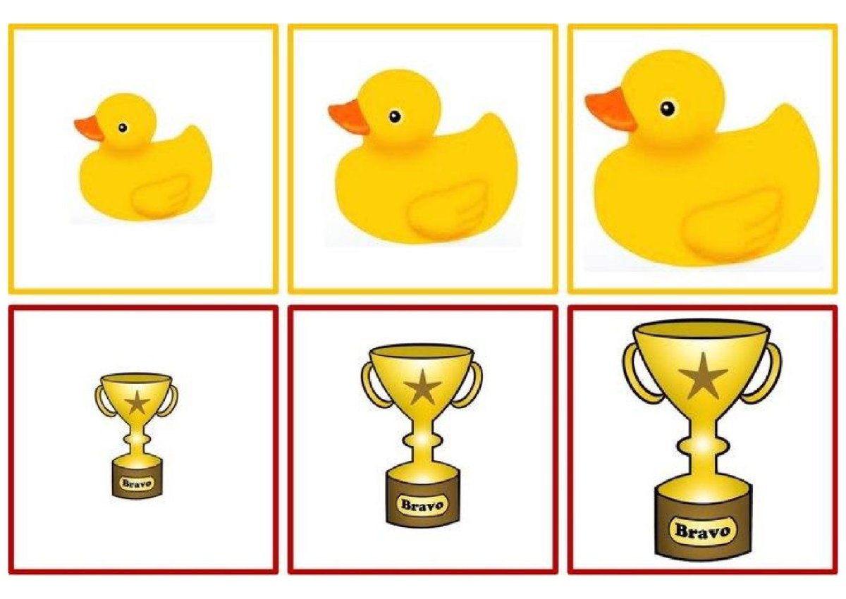 Карточки для малышей большой маленький