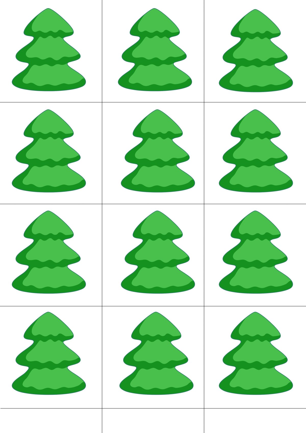 Счетный материал елочки