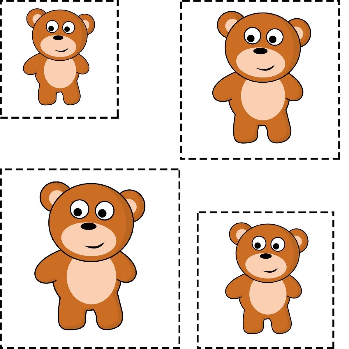 Карточки "большой-маленький"