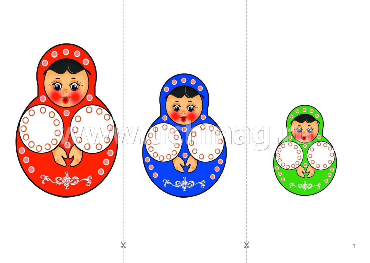 Матрешки разных размеров