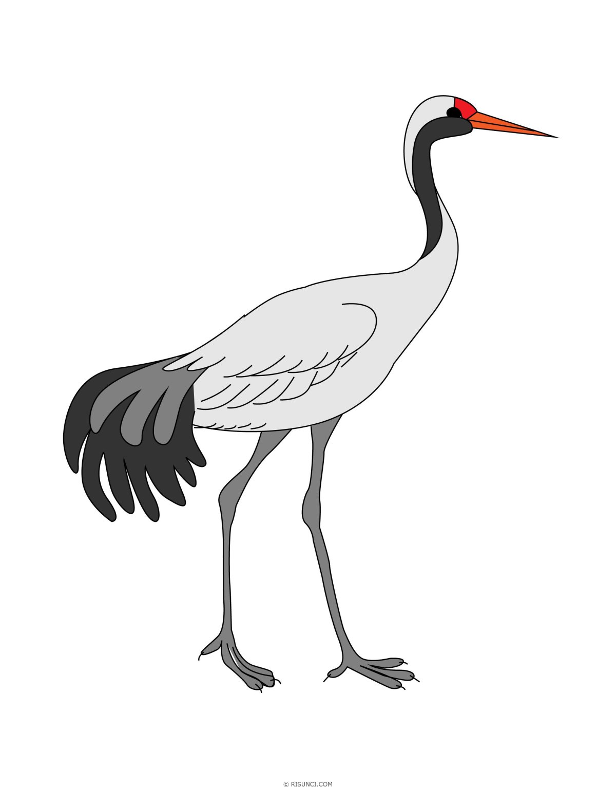 Журавль для детей