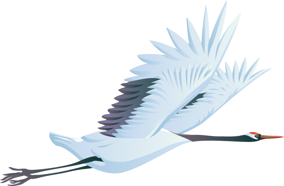 Журавль вектор