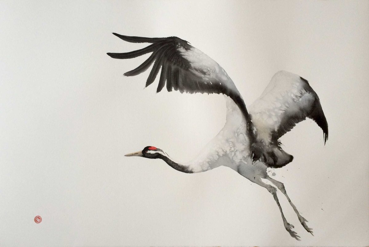 Журавлик символ Японии