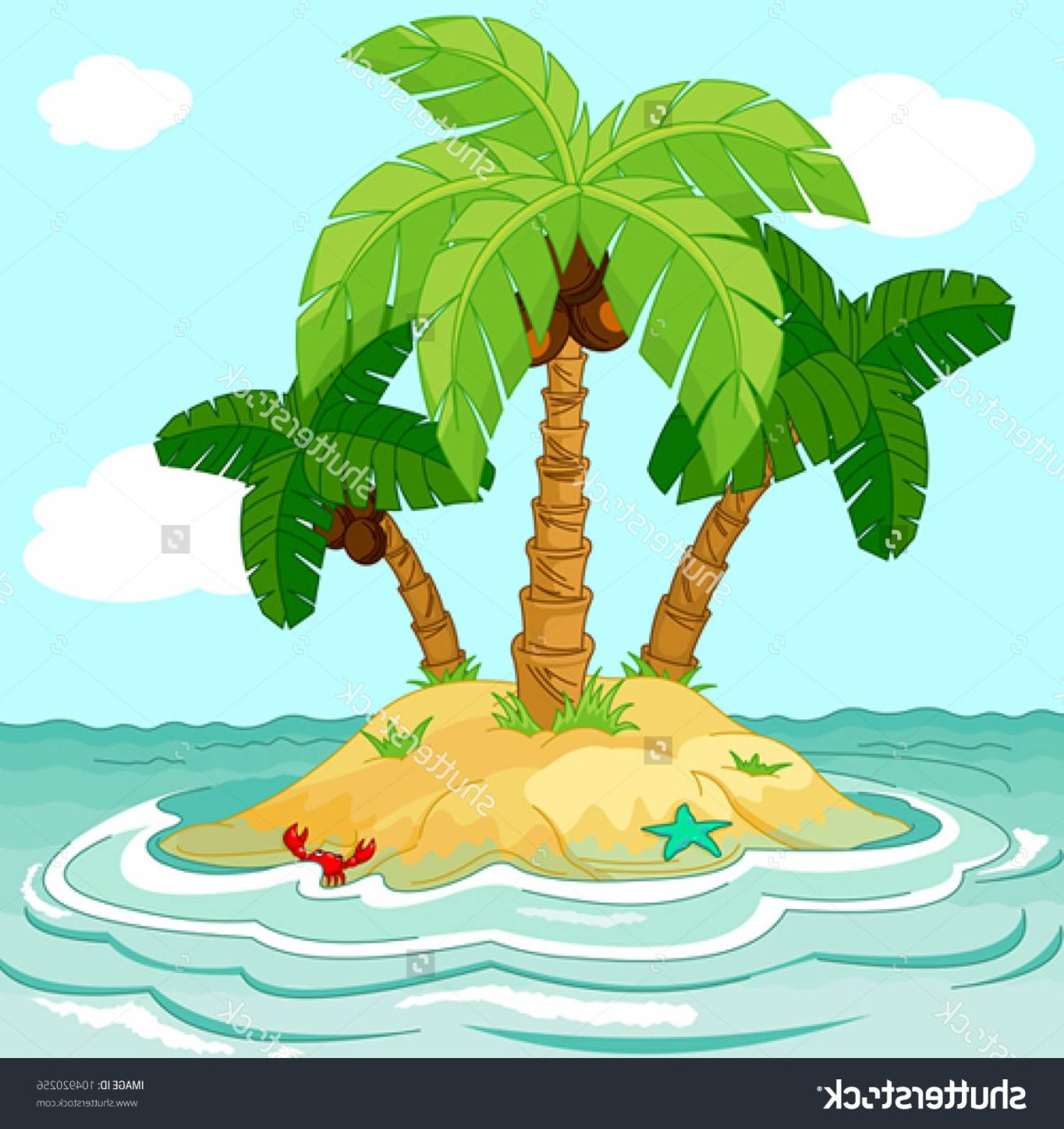 Пальмы джунгли на белом фоне