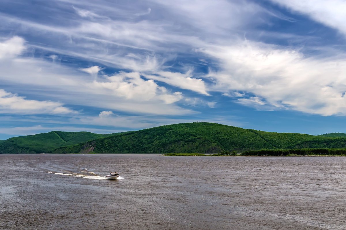 Река Амур сопки