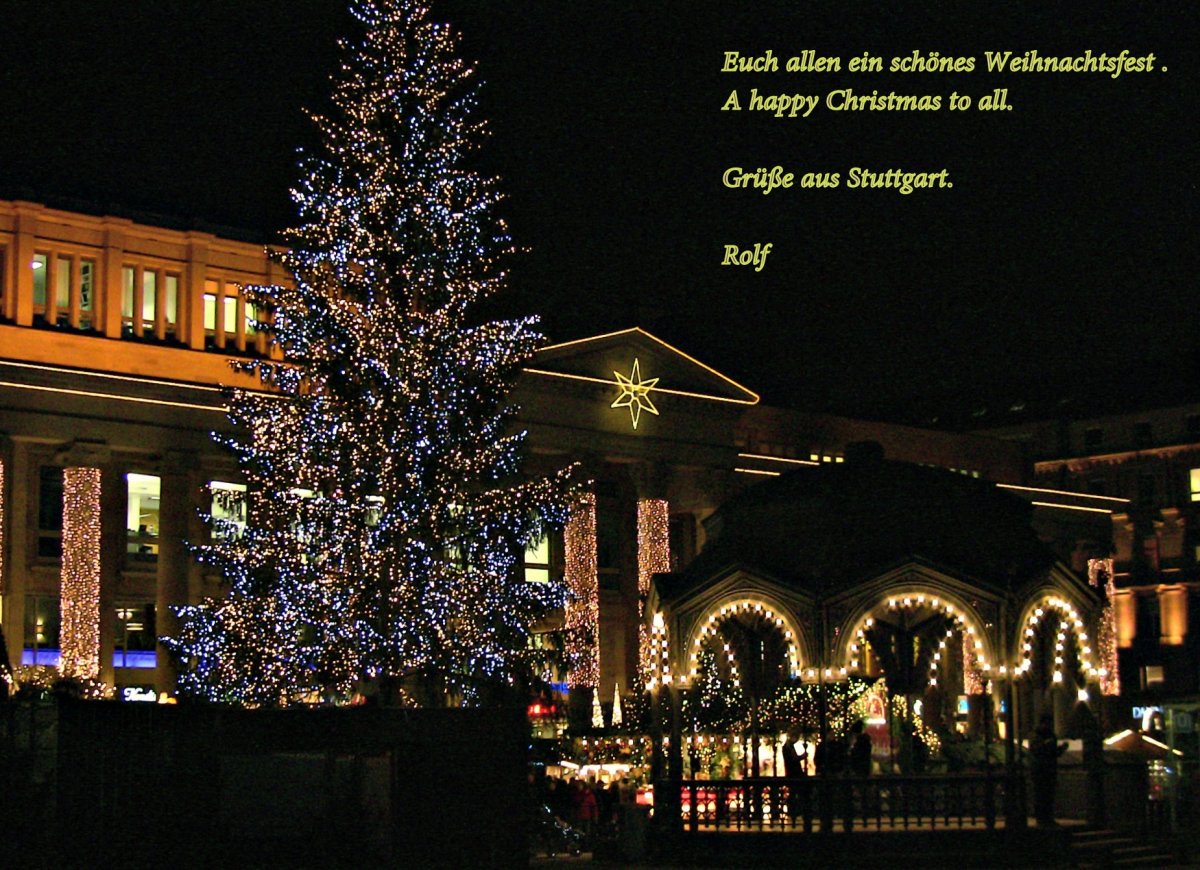 Рождественская елка в Штутгарте