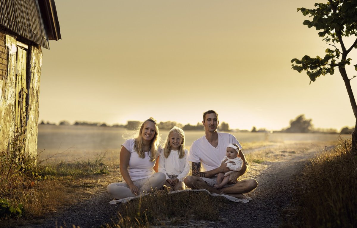 Счастье семья природа